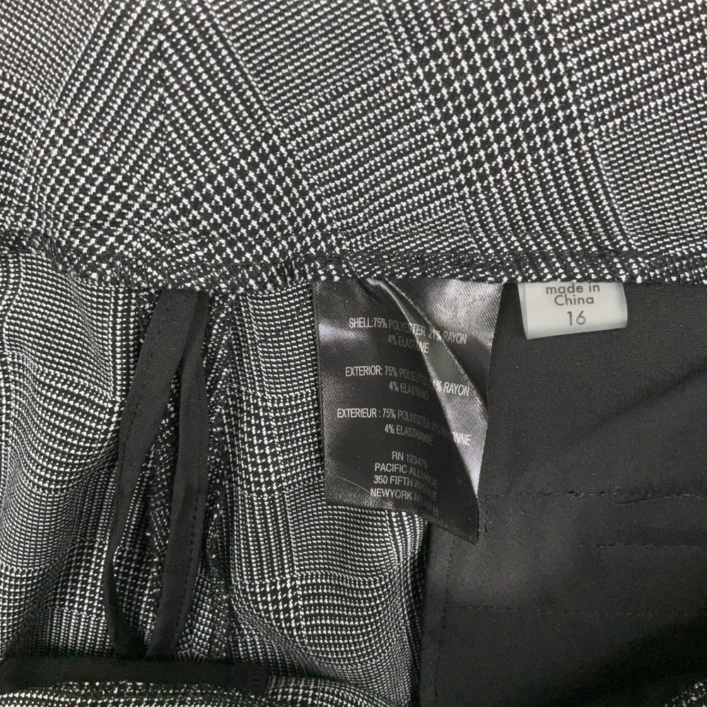 Tahari Pant Suit Women 16 Gray Glen Plaid Classic Power Suit Office Corporate - Picture 11 of 16